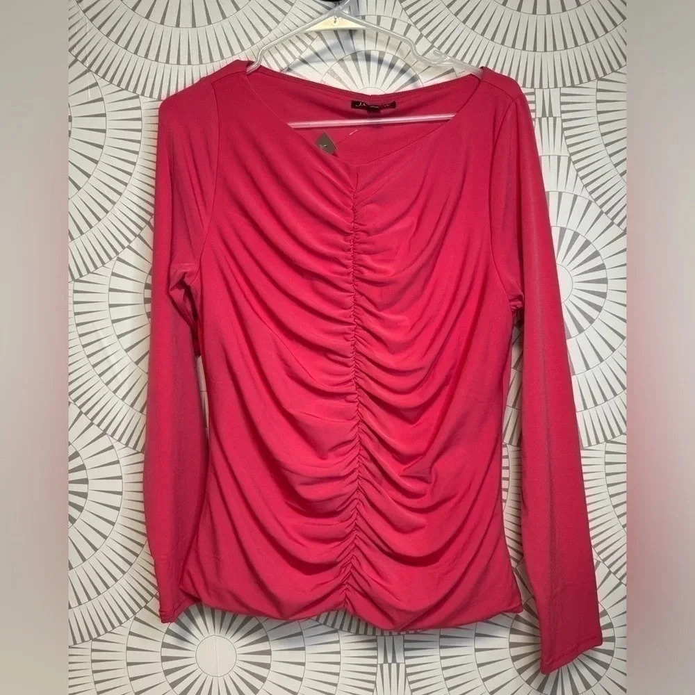 J.Crew Women’s long sleeve ruched top NWT